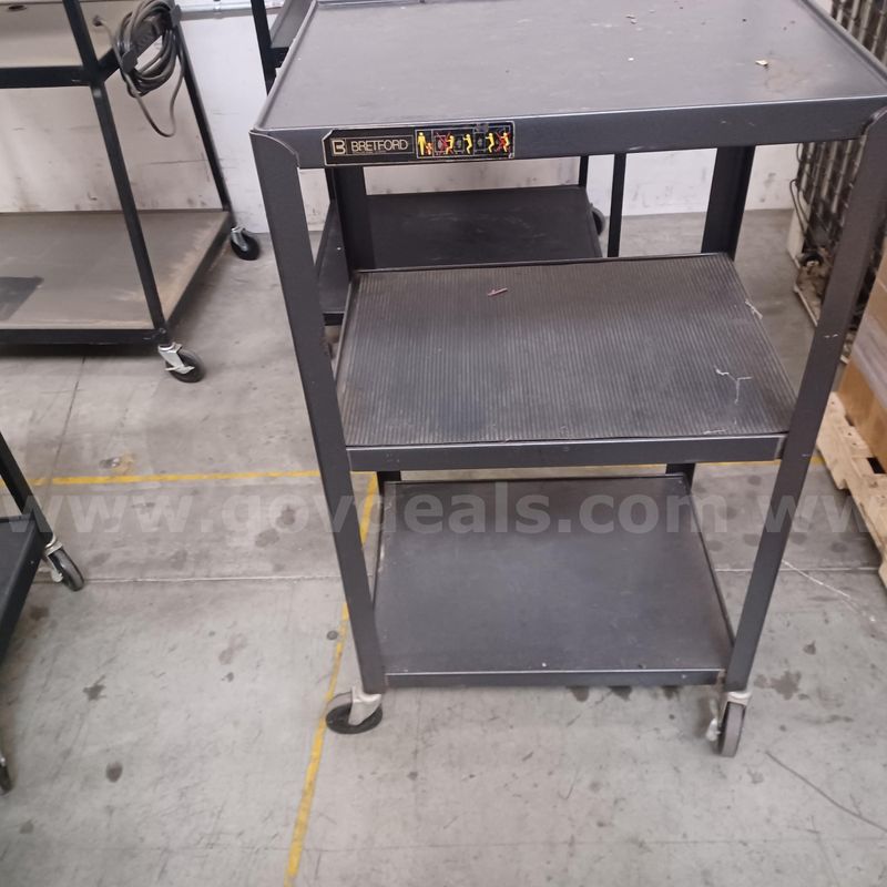 Lot of 4 TV carts