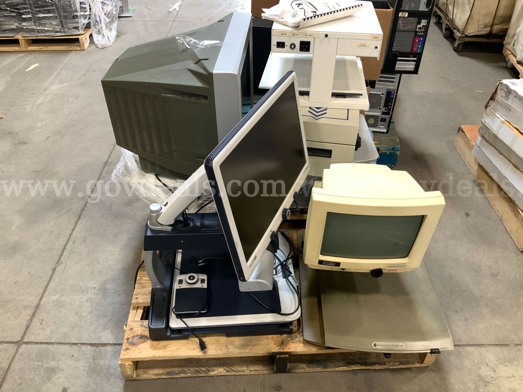 1 Pallet of assorted printer, brailler, embosser, TMX bubble tv