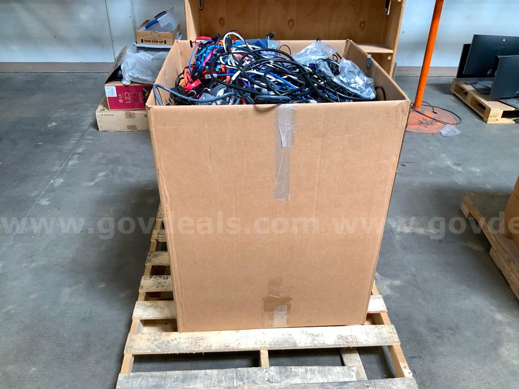 Box of Cables and Cords 28'x28x36 Box not included