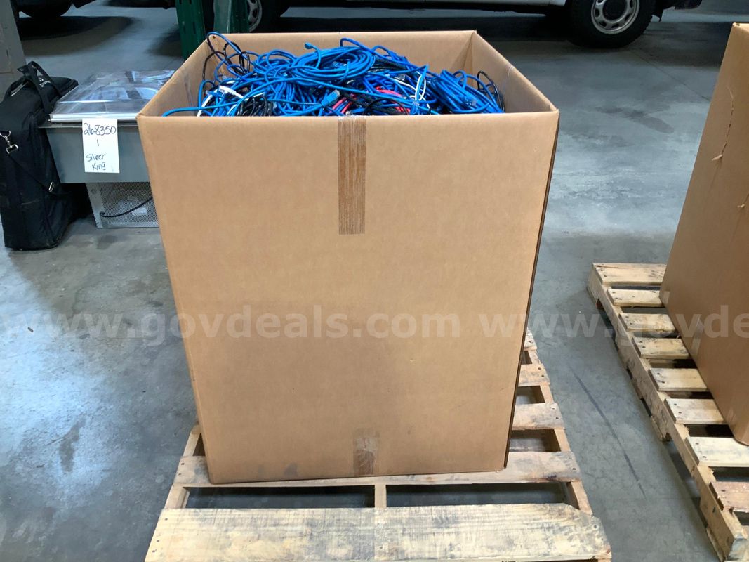 Box of Cables and Cords 28'x28x36 Box not included