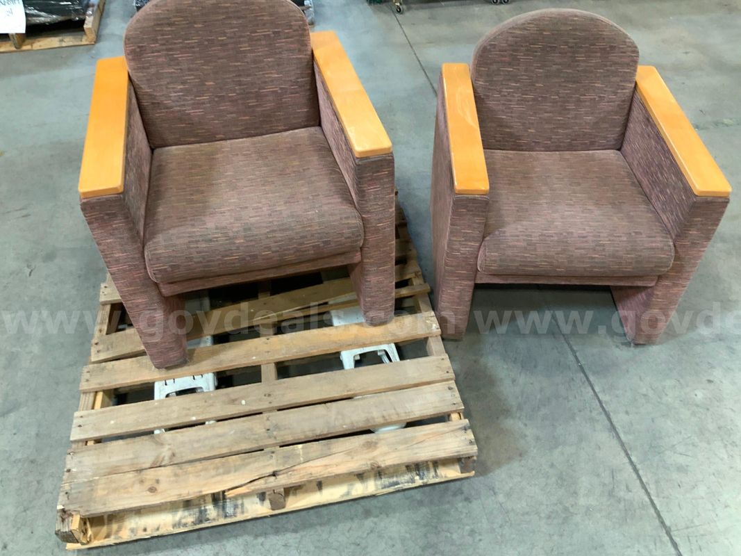 2 Clothed Daycare Chairs