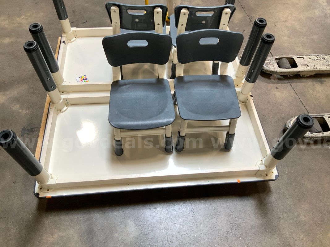 2 Tables 47"x23"x18" and 4 chairs