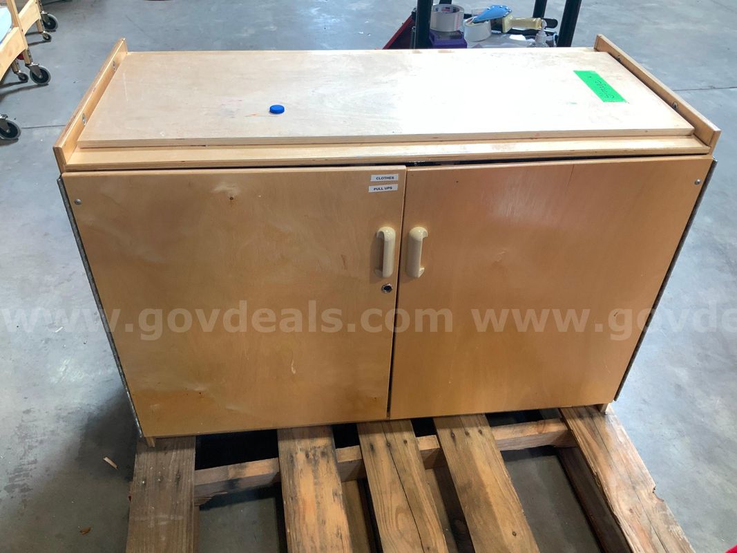 44.5"x21.5"x31" Daycare 2 door Cabinet