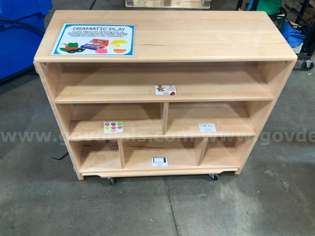 36"x14"x32.5" Daycare Cubbie on wheels