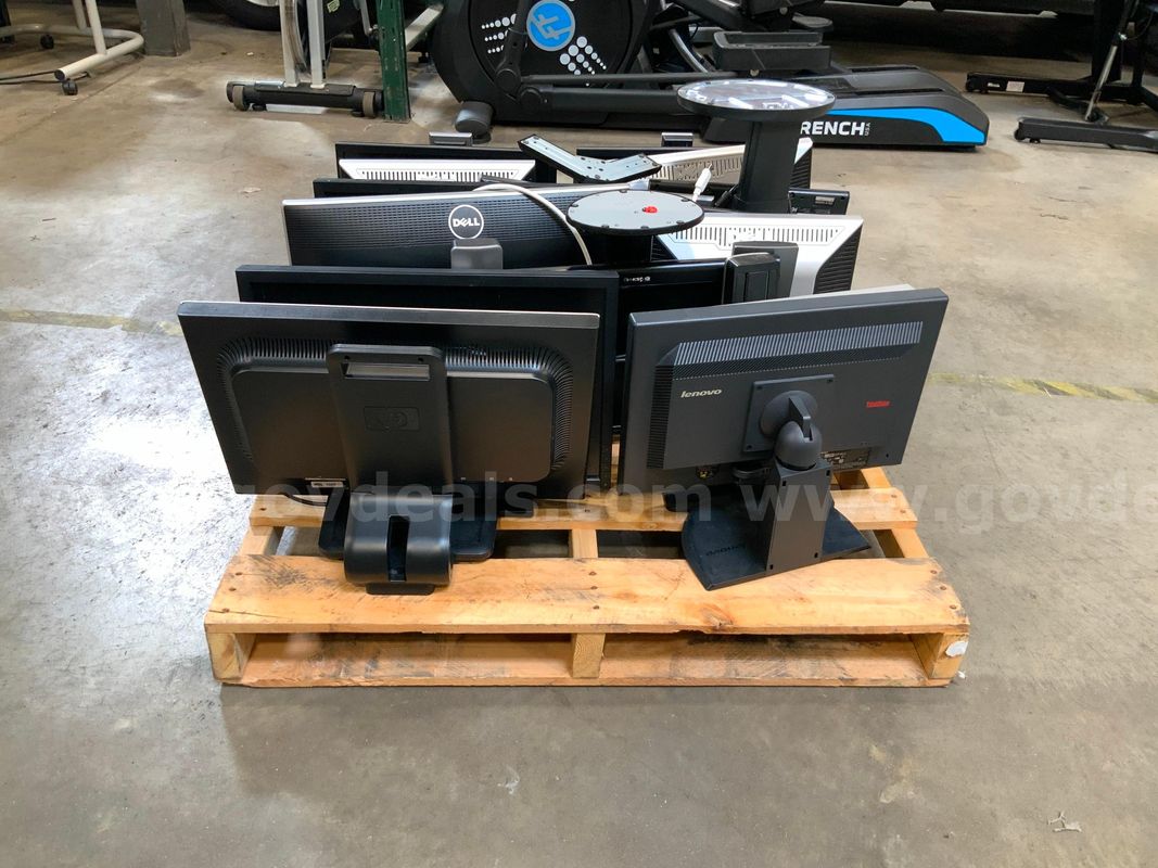 15 Assorted Monitors with stands