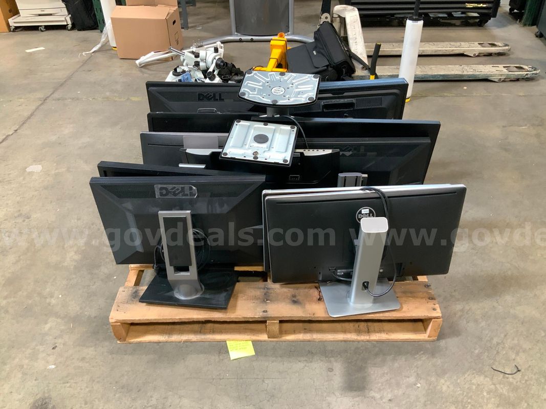 14 Assorted Monitors with stands