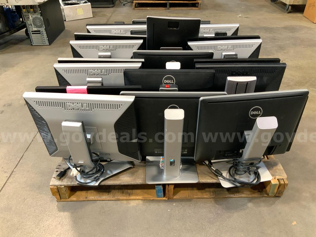 22 Assorted Monitors with stands