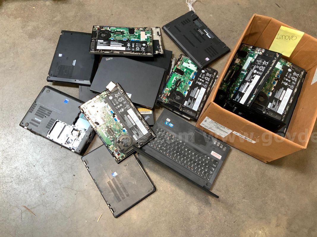 1 Box of Damaged Lenovo Laptops