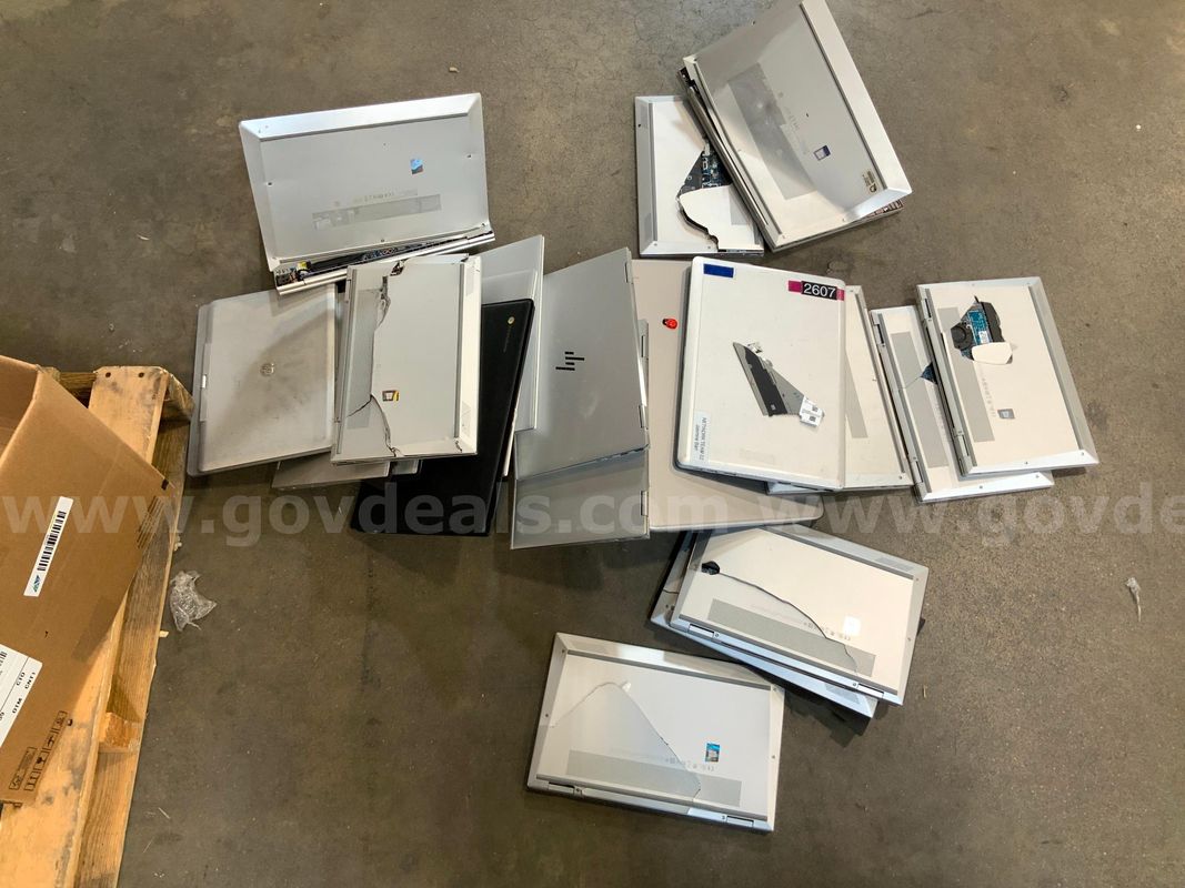 1 Box of Damaged HP Laptops