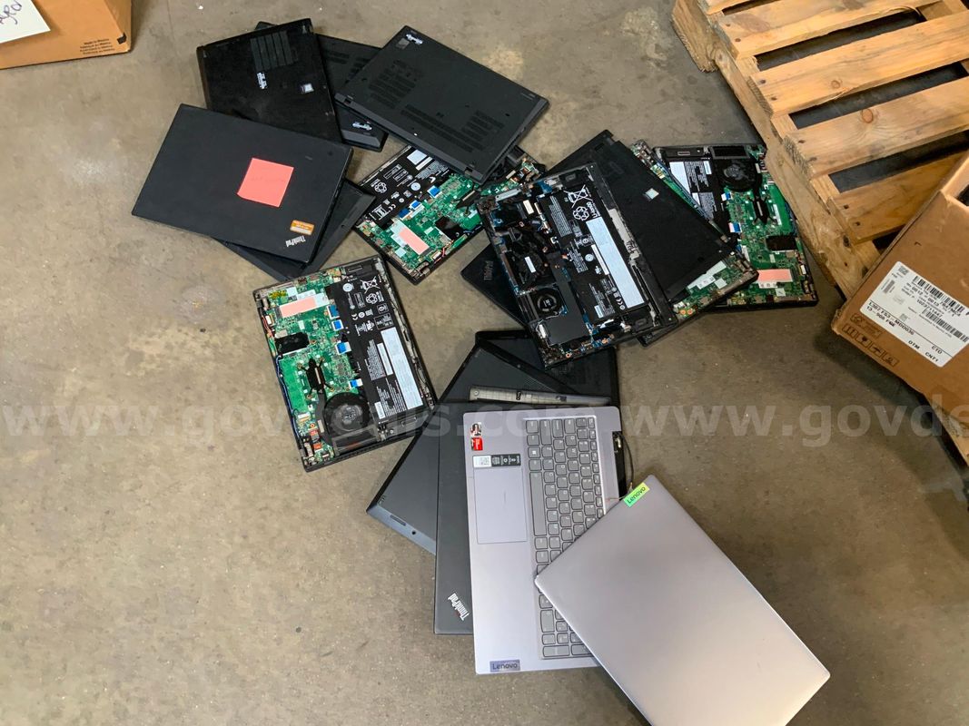 1 Box of Damaged Lenovo Laptops
