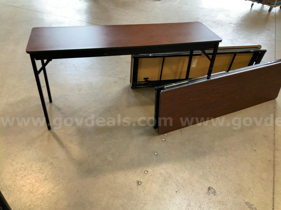 6 Folding table 60"x18"x30"