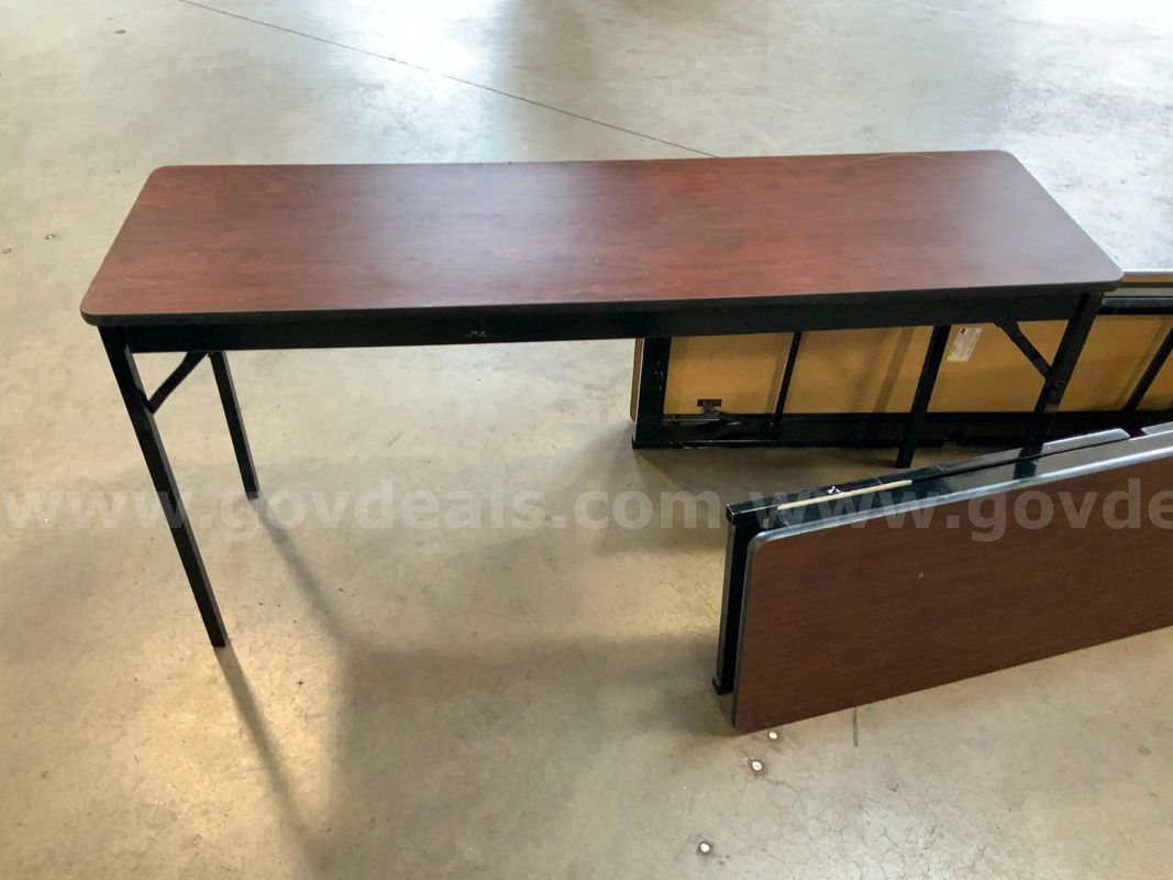 6 Folding table 60"x18"x30"