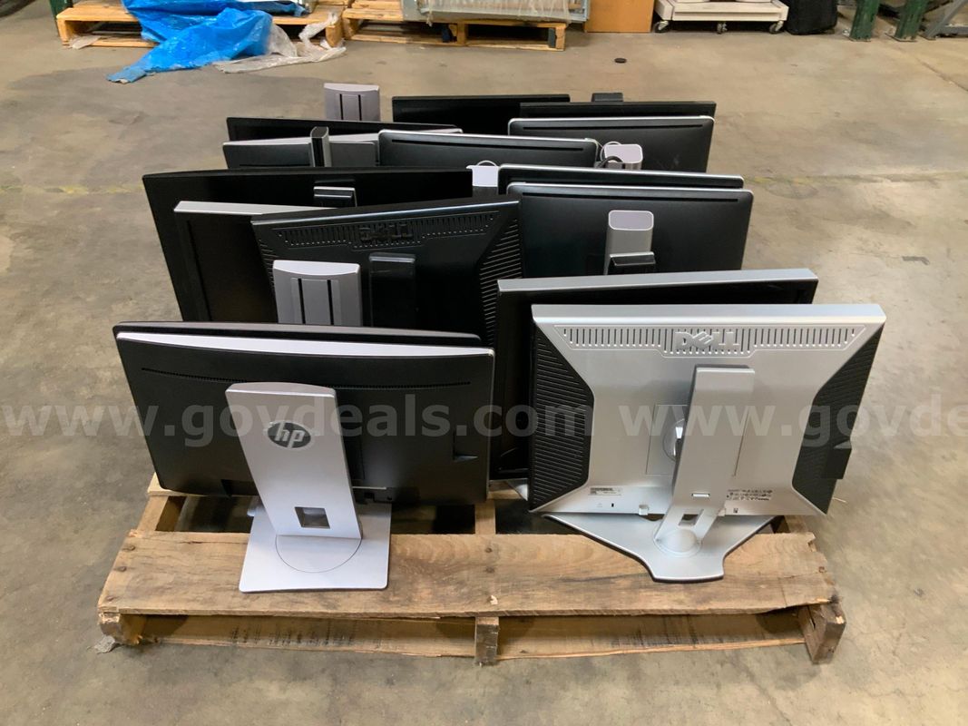 15 Assorted Monitors with stands