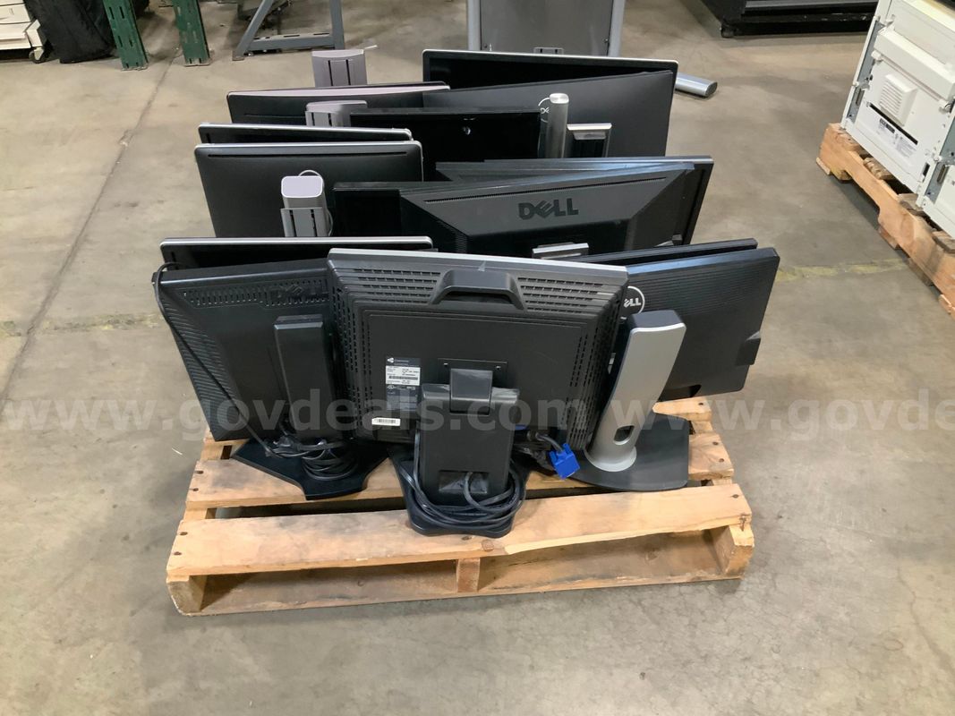 16 Assorted Monitors with stands