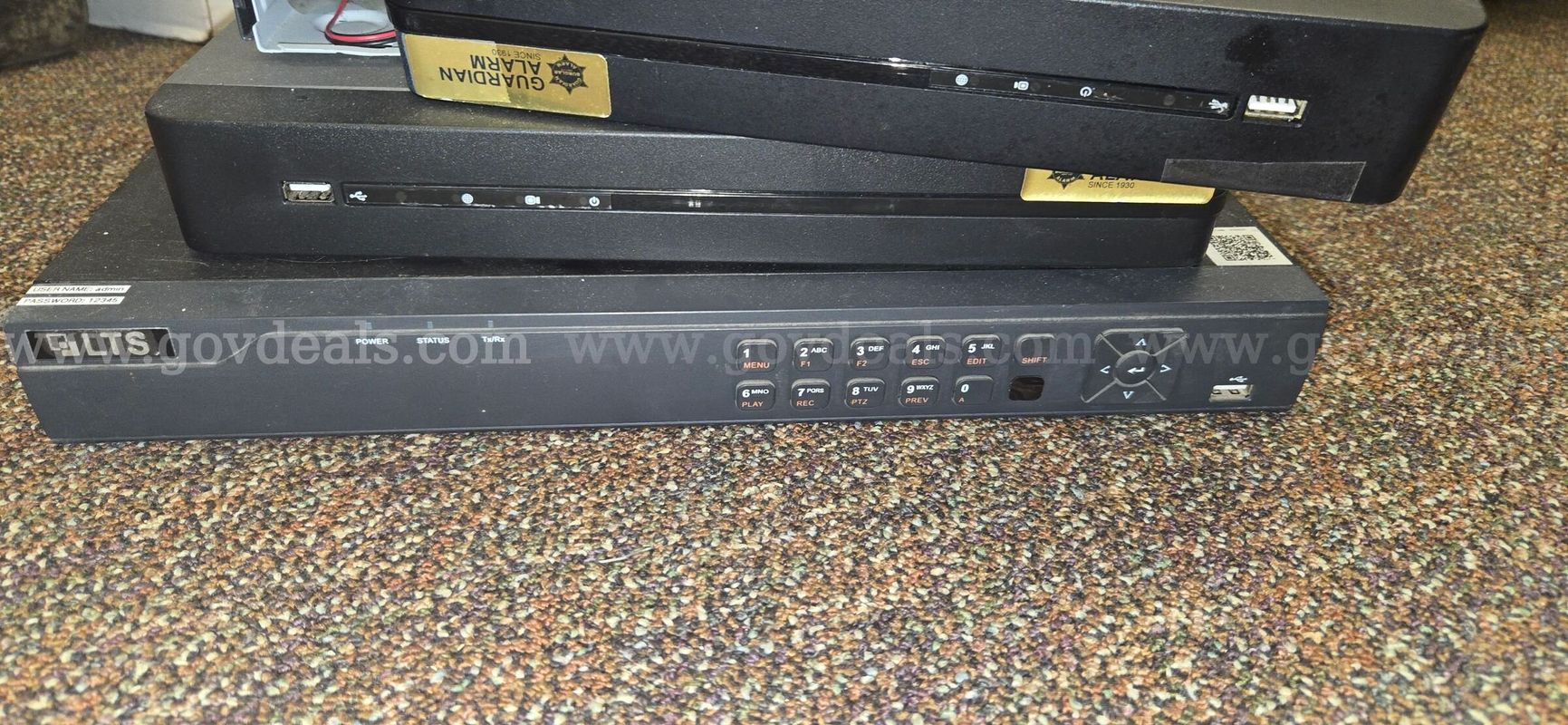 Lot of (3) Security DVR/NVR Video Recorders