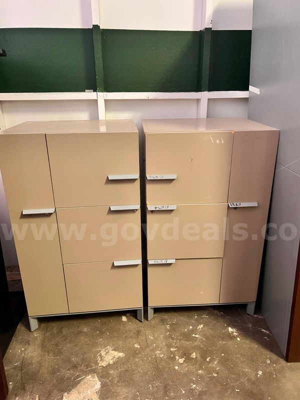 Lot of 2X storage cabinet