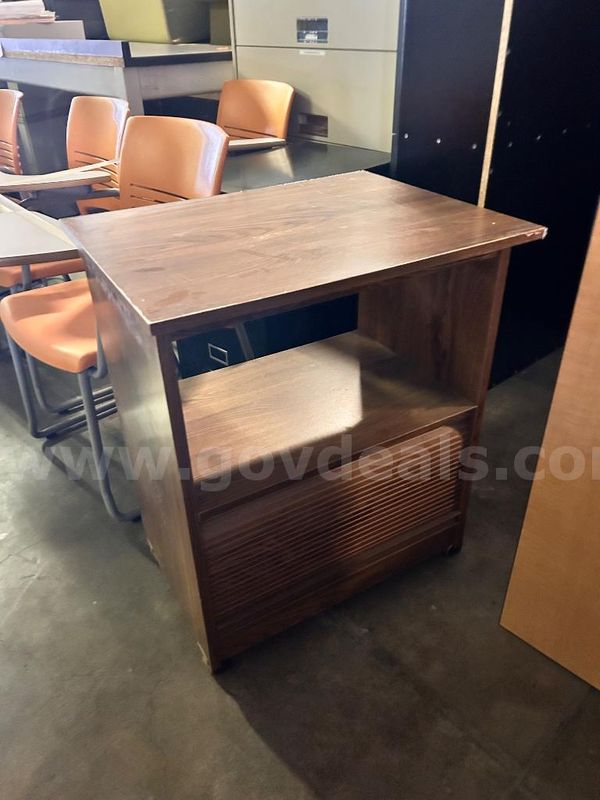 Wood Grain Laminate Printer Stand
