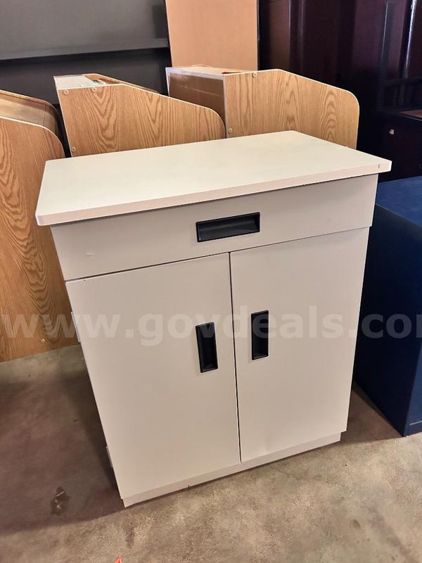Office Storage Cabinet w/ Top Drawer & Double Doors