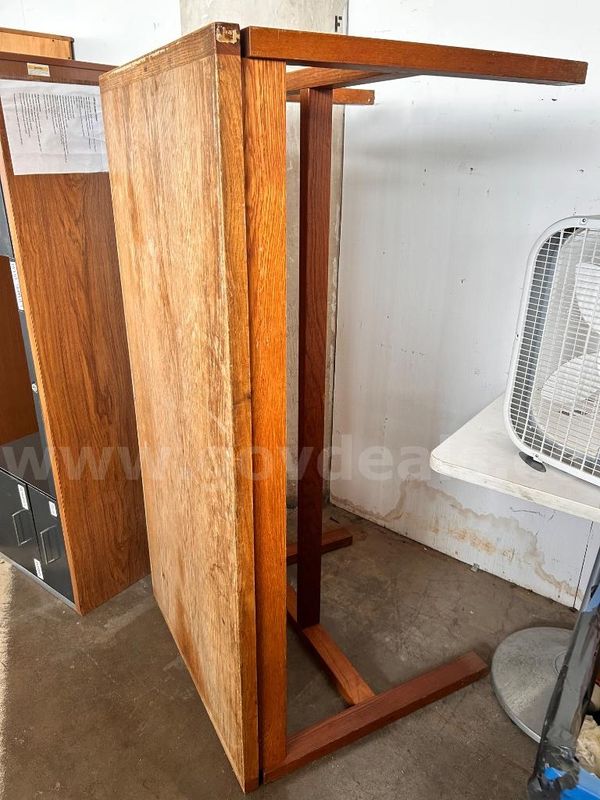 Wooden T-Leg Office Desk / Utility Table
