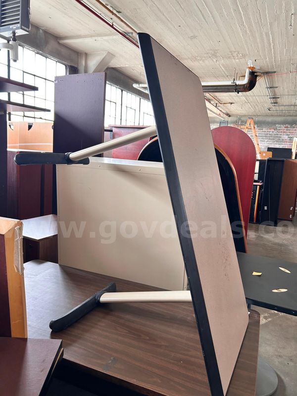 Utility Desk with Metal Base