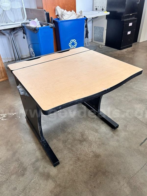 Classroom Desk with Light Maple Laminate Top