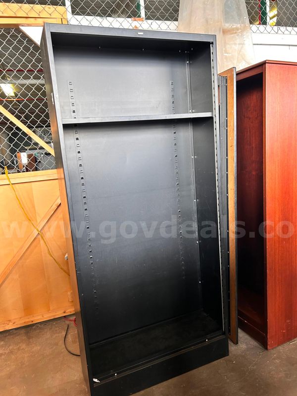 Black Metal Open Shelving Unit