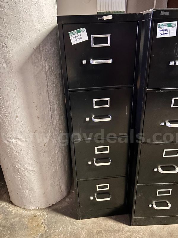 Black Vertical File Cabinet (1 of 2)