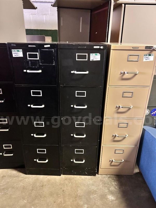 Lot of 4x Vertical file cabinet