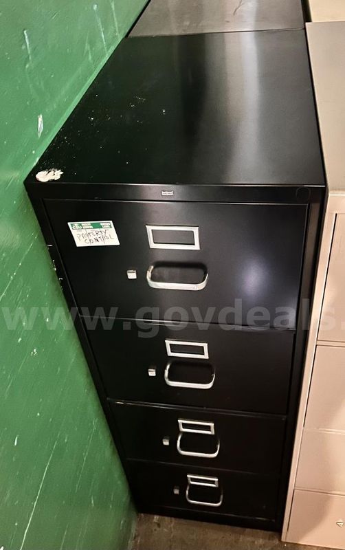 Black vertical filling cabinet