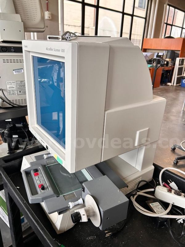 Canon Microfilm Scanner 300 Desktop Microfiche