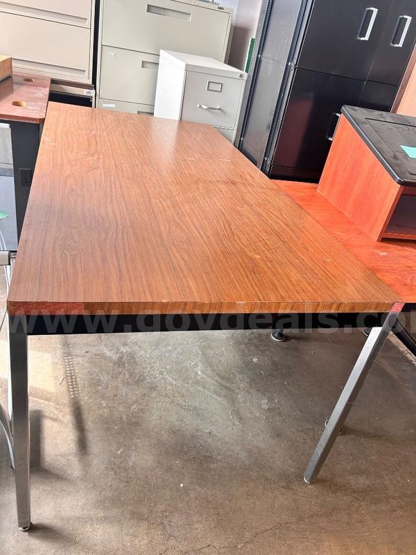 Large Wood Laminate Conference & Utility Table