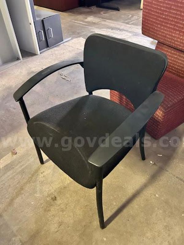 Black Upholstered Executive Chair