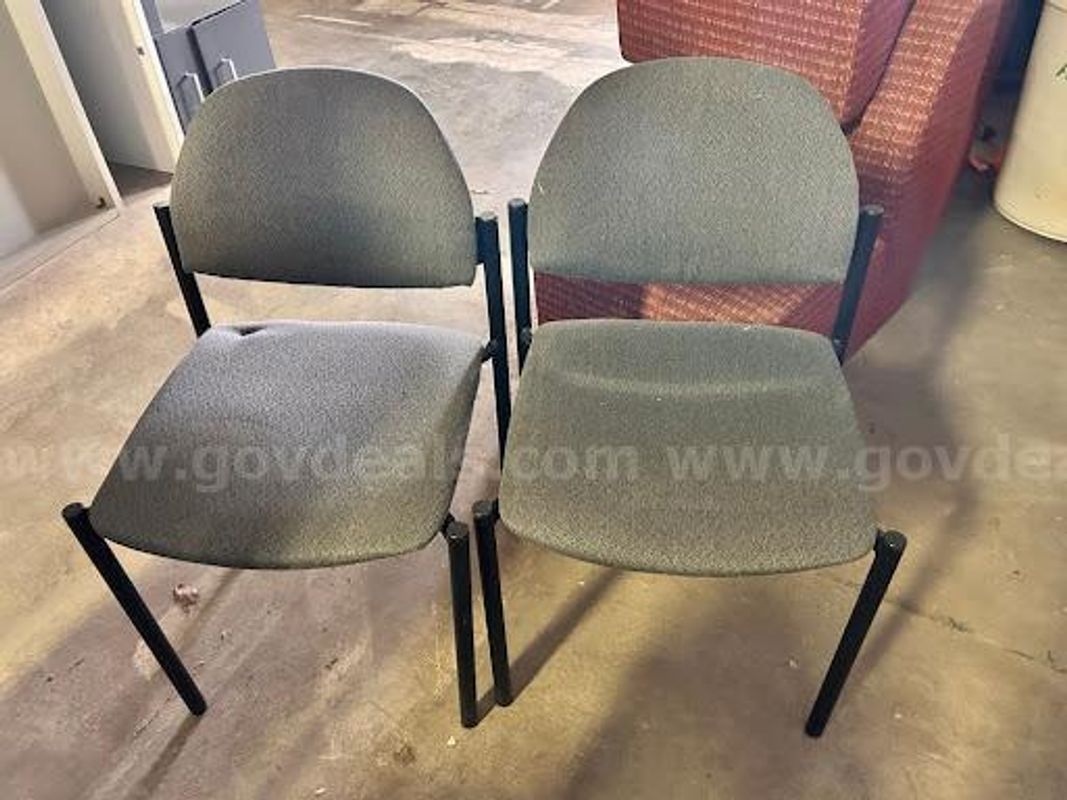 2 Grey Upholstered Chairs