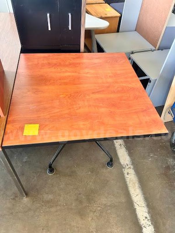 Square Wood-Laminate Top Table