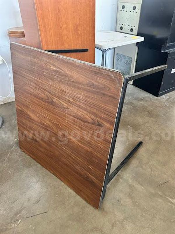 Square Wood-Laminate Top Folding Table