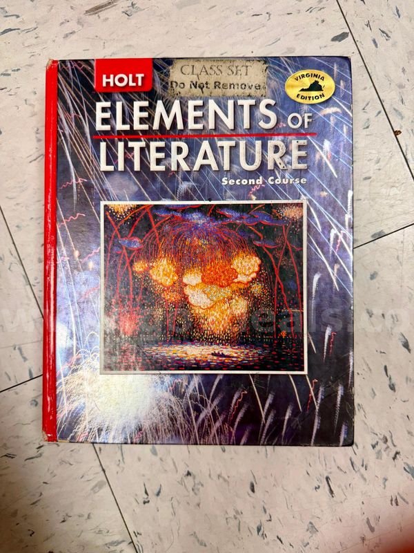 Textbooks: Holt Elements of Literature