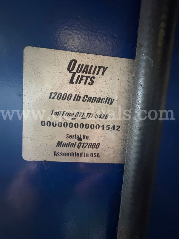 QUALITY LIFTS 12,000 LB 2 POST LIFT