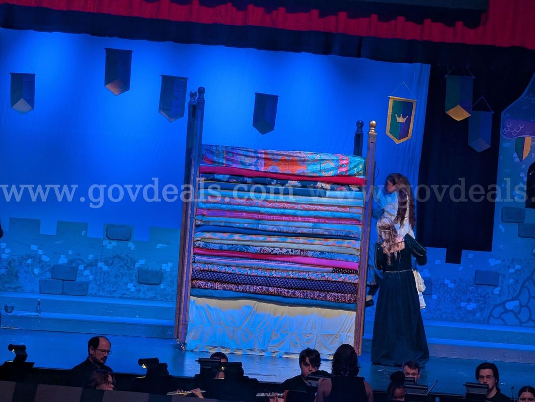 Set piece from the musical Once Upon a Mattress.