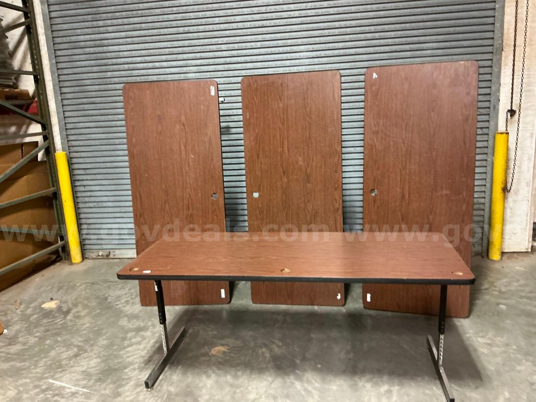 Tables 72"L x 30"D x Adjustable Height Qty 4