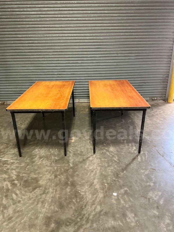 Tables 60"L x 30"D x Adjustable Height Qty 2