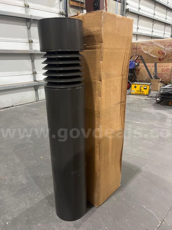 ( 2 ) Rab Lighting Hid Bollard Model Br8-L-70mh-120v-Brp; P/N 781369279497; Approx 8in Diameter