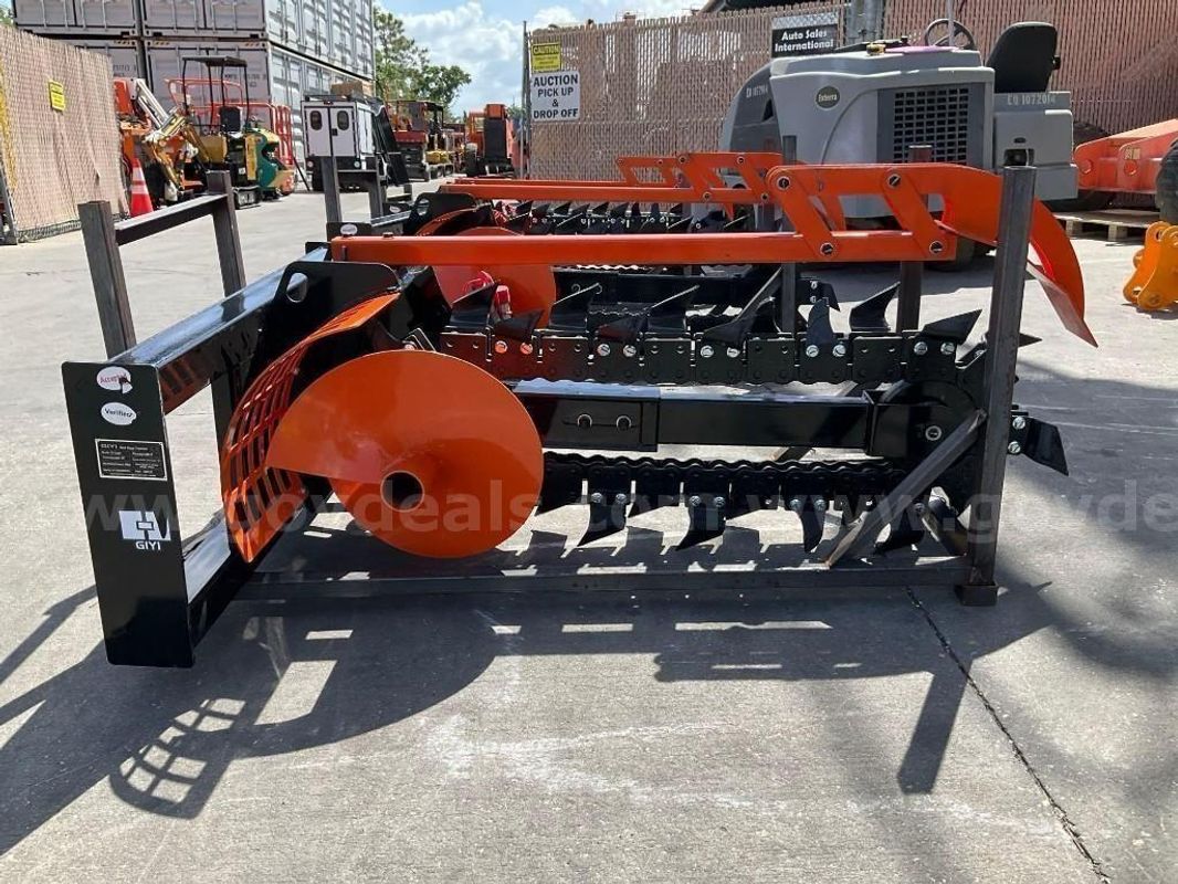 UNUSED 2026 SKID STEER TRENCHER MODEL D39 ATTACHMENT FOR UNIVERSAL SKID STEER