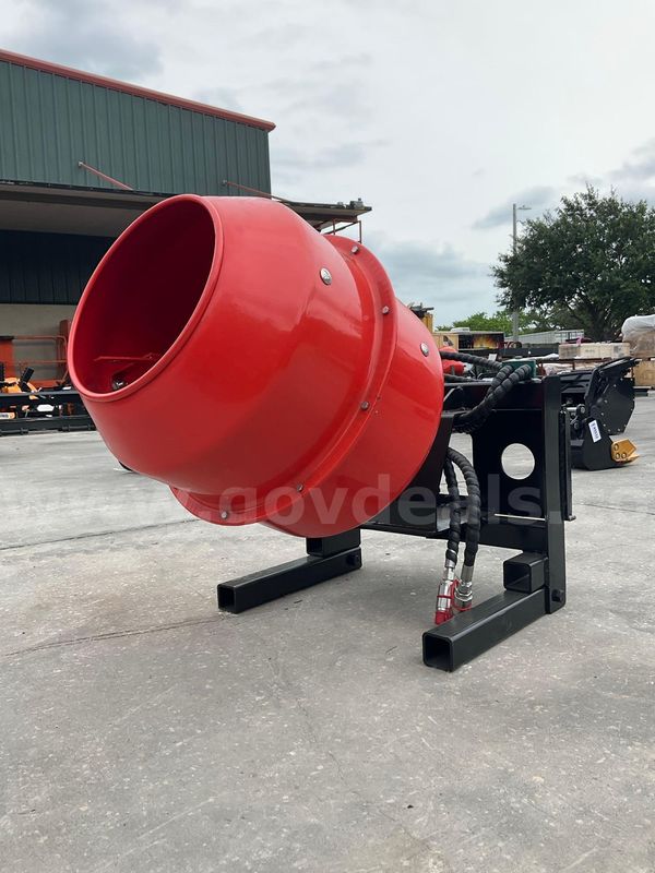 UNUSED MINI MIXING DRUM ATTACHMENT FOR MINI SKID STEER