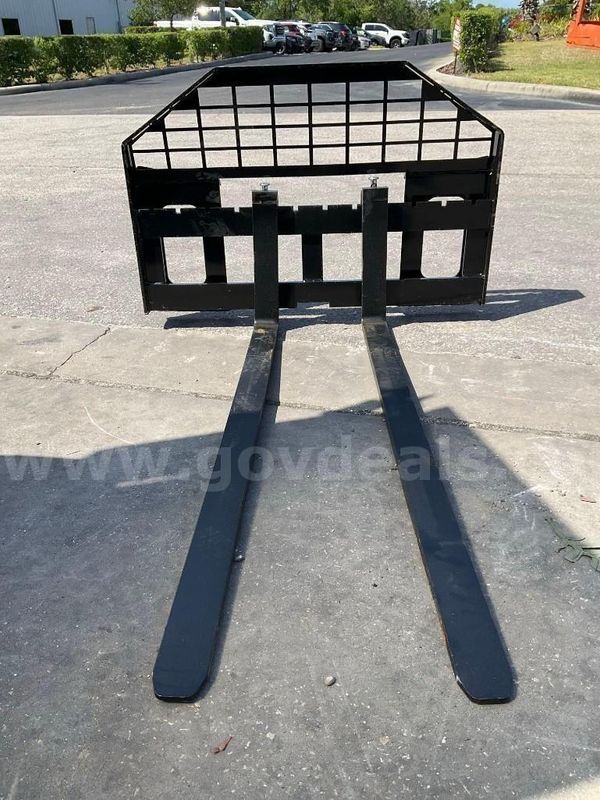 UNUSED 2026 FORK ATTACHMENT MODEL DHC FOR SKID STEER , FORKS APPROX 60in LONG, APPROX MAX WEIGHT 2650LB