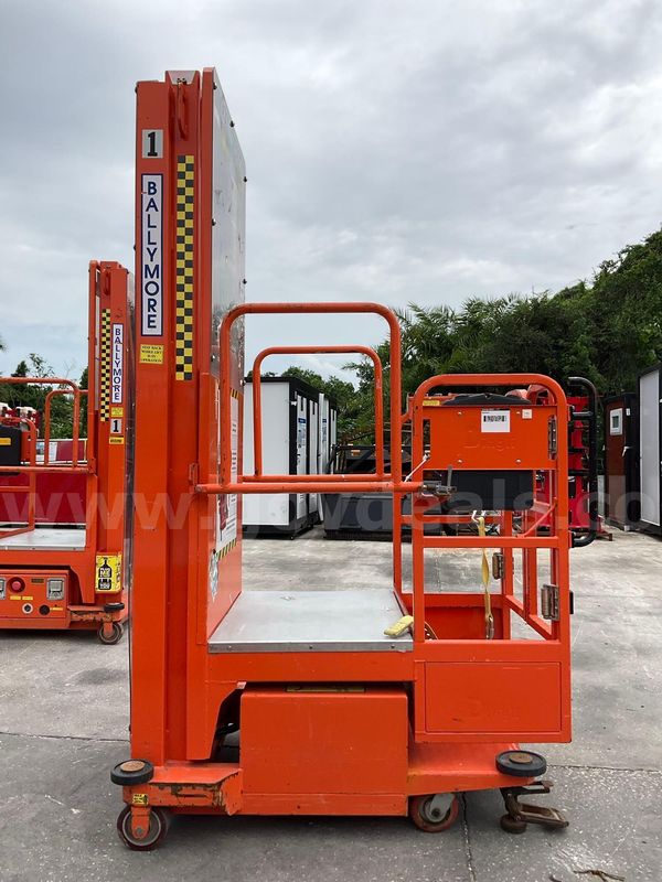 2015 Ballymore Vertical Mast Man Lift, Max Platform Height 12ft