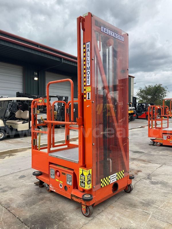 2015 Ballymore Vertical Mast Man Lift, Max Platform Height 12ft