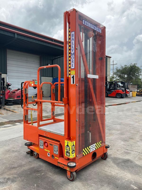 2015 Ballymore Vertical Mast Man Lift, Max Platform Height 12ft
