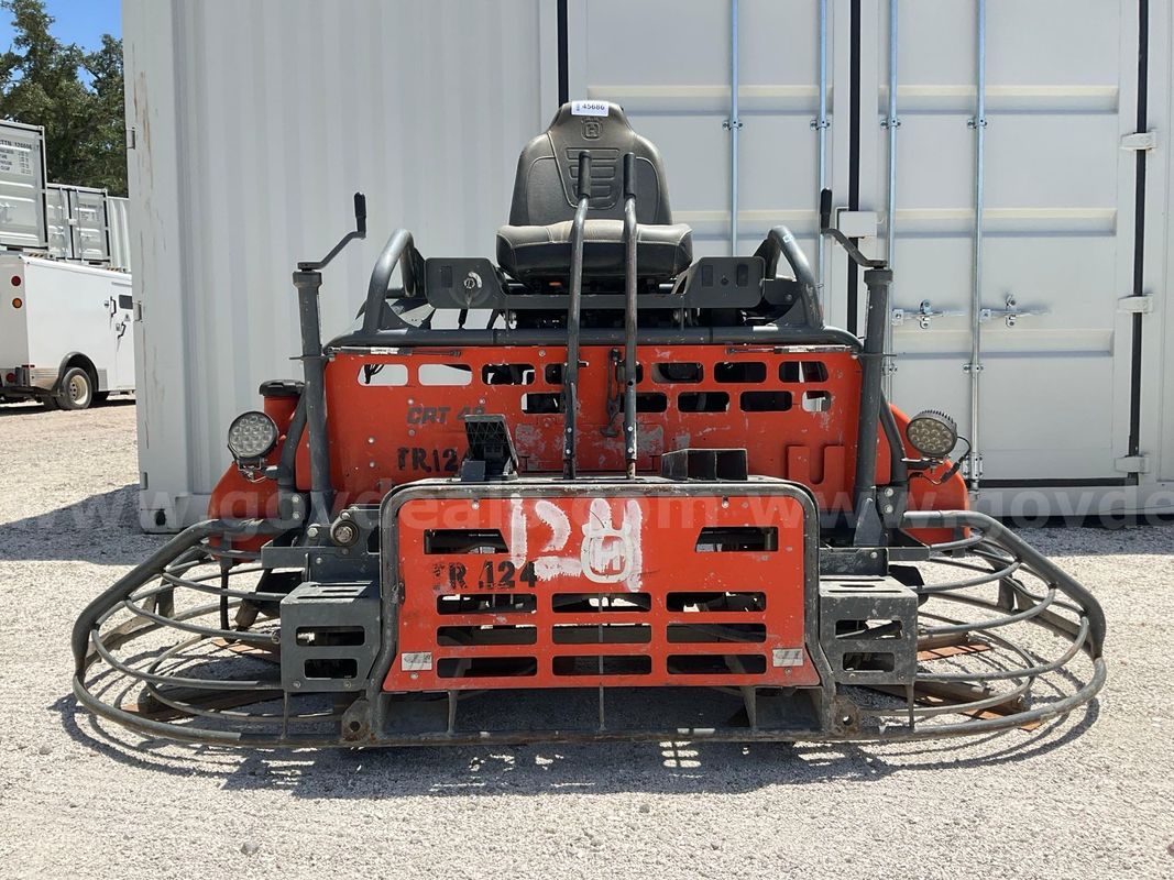 2022 HUSQVARNA RIDE- ON POWER TROWEL, DIESEL, MODEL CRT 48, 57K