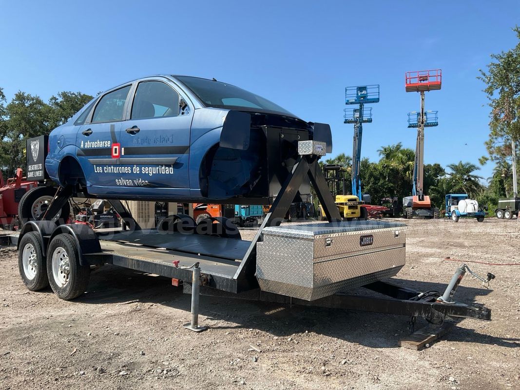 SEAT BELT CONVINCER ROLLER OVER SIMULATOR; TRAILER MOUNTED; ELECTRIC POWERED BY US MOTOR MODEL C63HSD-5123