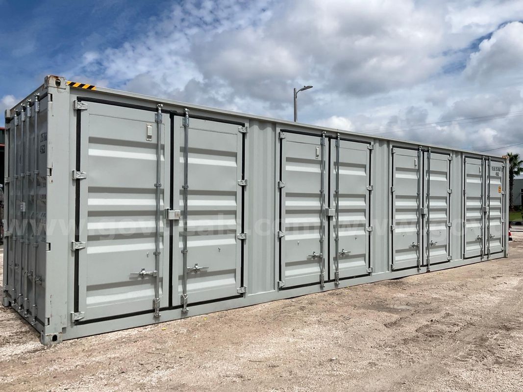 2026 40ft Hq Storage Container, 4 Side Doors, One Trip